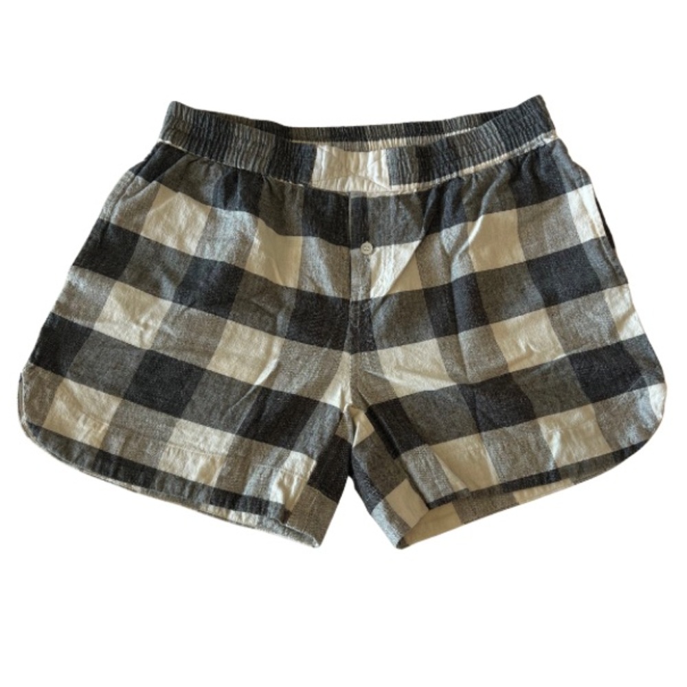 Gat Rimon Plaid Black and White Shorts